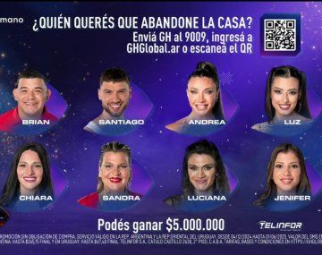 Cómo votar gratis al nominado que querés que se vaya hoy de Gran Hermano 2025