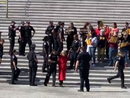Detuvieron a Jane Fonda durante una protesta por el cambio climático en Washington DC