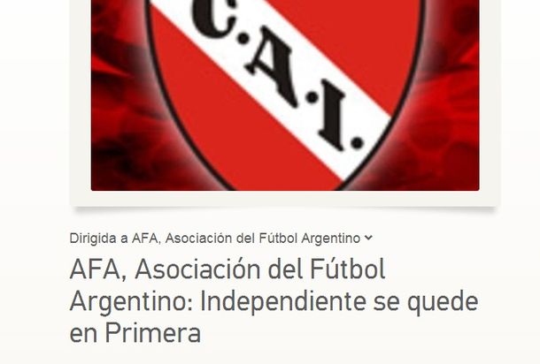 Insólito: Independiente y una llamativa petición a la AFA
