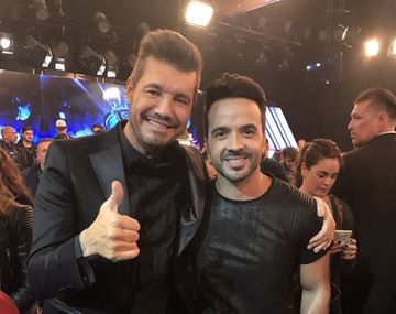 Marcelo Tinelli y Luis Fonsi