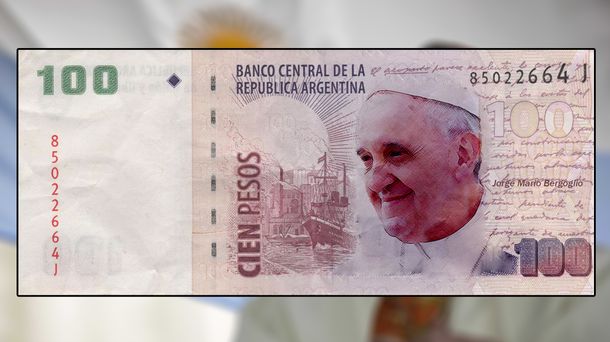 Buscan emitir un billete con la cara del papa Francisco