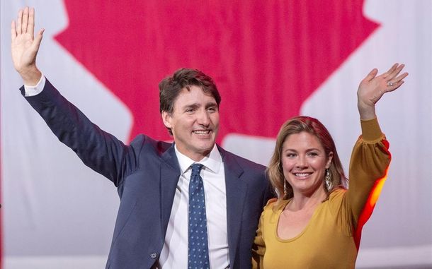 Trudeau y su mujer Sophie en cuarentena por coronavirus