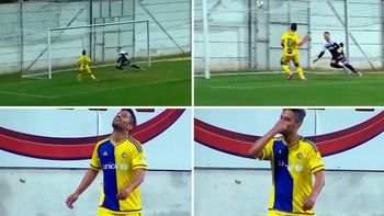 video: se perdio un gol insolito y no pudo contener la risa video: se perdio un gol insolito y no pudo contener la risa
