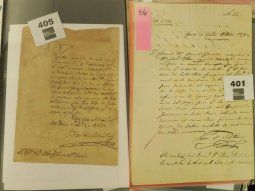 Las cartas de San Martín iban a venderse en una subasta por miles de dólares Las cartas de San Martín iban a venderse en una subasta por miles de dólares