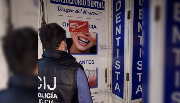 Liniers: clausuraron un consultorio odontológico clandestino