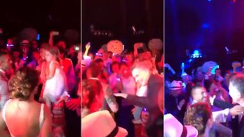 Macri bailó en el casamiento de Tevez Macri bailó en el casamiento de Tevez