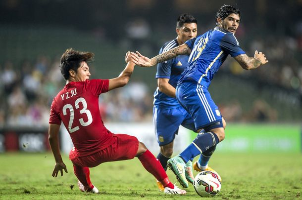 Mirá las fotos de la goleada de Argentina ante Hong Kong