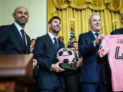 Mascherano, Messi y Donald Trump. Mascherano, Messi y Donald Trump.