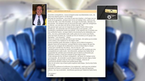 Se jubiló Guido Suller: Mis ojitos ya no están como antes y los médicos no me dejan volar