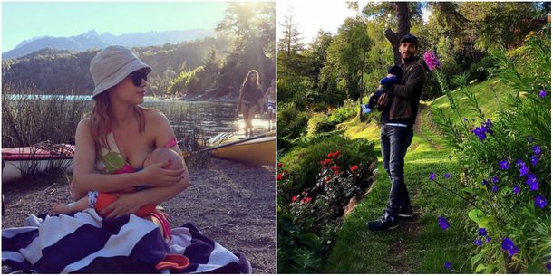 Las vacaciones en familia de Celeste Cid y el actor Michel Noher