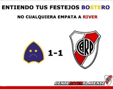 River se burla de Boca por el festejo del empate