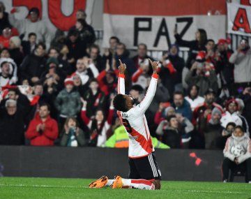 Miguel Borja en River.