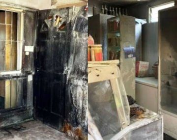 Video: incendió el almacén de su competencia en Lomas y quedó escrachado