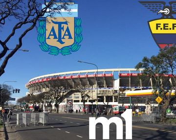 La cobertura de Argentina y Ecuador desde la cancha