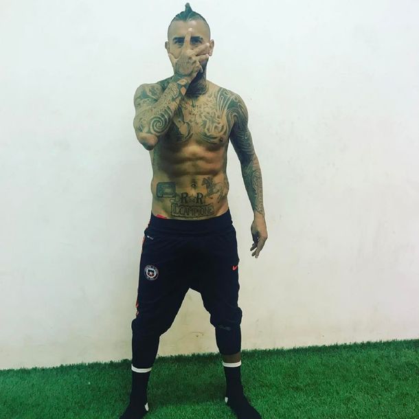 Arturo Vidal posteaba esta foto en Instagram antes del duelo ante Bolivia
