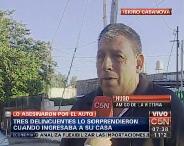 El dolor de un amigo del ex policía asesinado en Casanova
