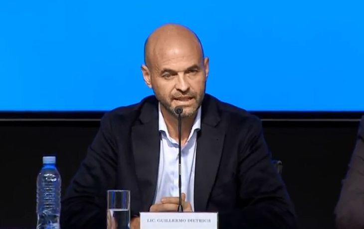 Dietrich habló desde Casa Rosada