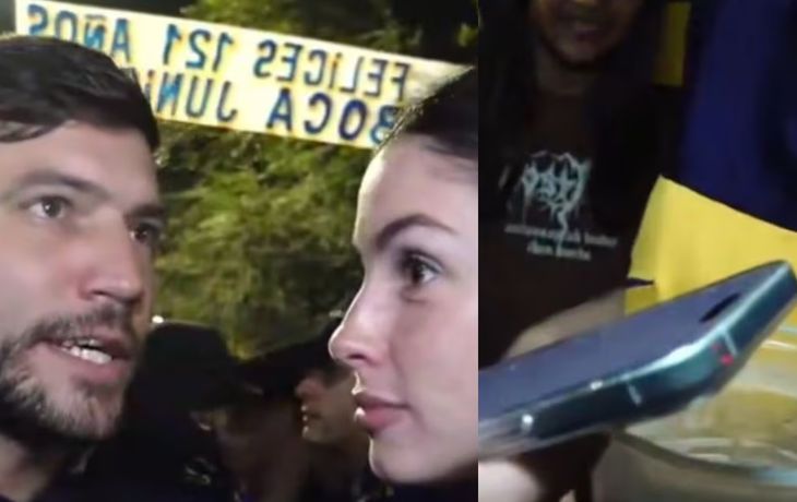 VIDEO: un cronista le preguntó por Boca a una joven y terminaron coqueteando en vivo