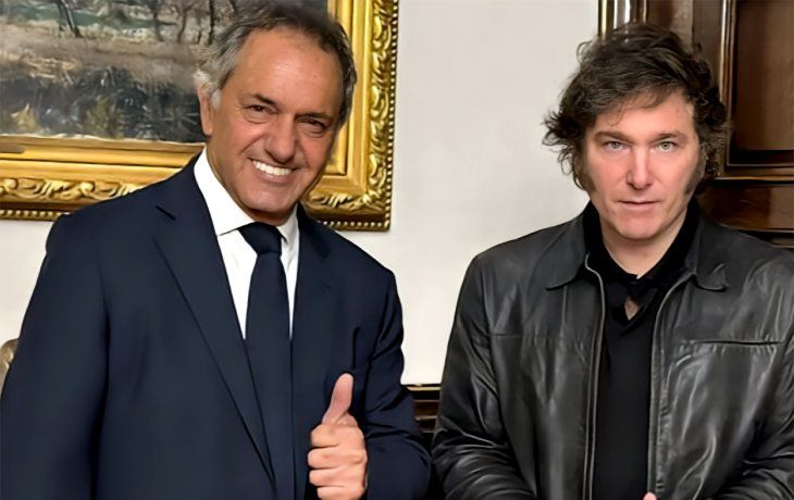 Daniel Scioli y Javier Milei&nbsp;