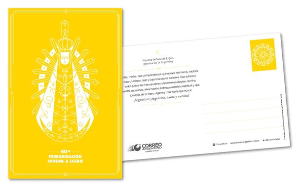 De Luján a Plaza San Pedro: los peregrinos podrán enviarle gratis una postal al Papa Francisco