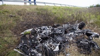 el impresionante choque de una lamborghini