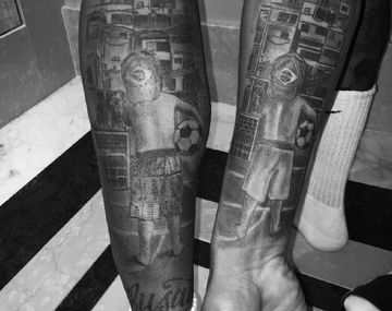 Un compañero de Neymar en la Selección de Brasil le copió el tatuaje