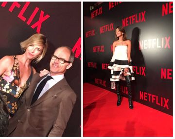 Famosos nacionales e internacionales se reúnen en el evento de Netflix