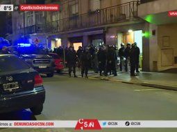 Infantería se ubicó cerca de la casa de Cristina, pero se terminó retirando