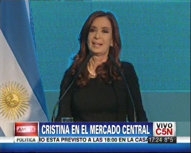 Cristina en el Mercado Central