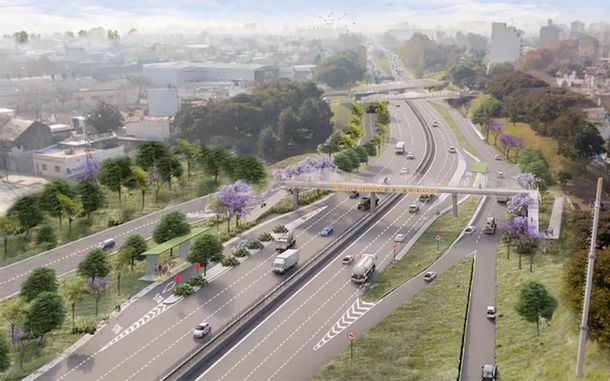 Representación de cómo quedará la Autopista Dellepiane. Representación de cómo quedará la Autopista Dellepiane.