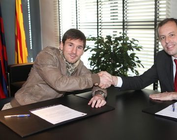 Lionel Messi renovó su contrato con el Barcelona