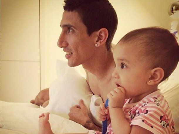 El tierno recuerdo de Ángel Di María con su hija Pía
