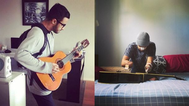Un hombre perdió sus piernas y brazos pero volvió a aprender a tocar la guitarra
