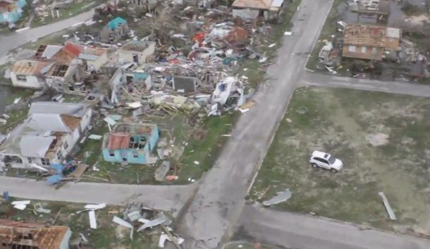 El huracán Irma destruyó el 90% de la isla de Barbuda