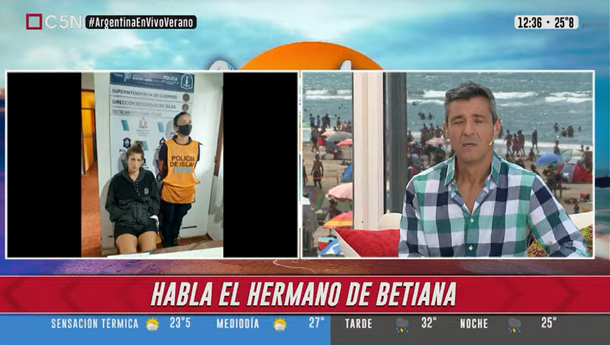 Qué dijo el hermano de Betiana Rossi tras su aparición