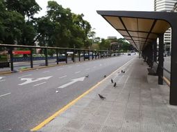 El paro general de la CGT se siente con fuerza en una Ciudad semivacía