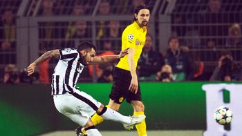 con dos goles y una asistencia de tevez, juventus goleo al dortmund con dos goles y una asistencia de tevez, juventus goleo al dortmund