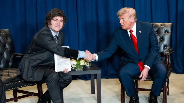 Javier Milei y Donald Trump. Javier Milei y Donald Trump.