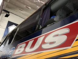 Así quedó el micro de Boca