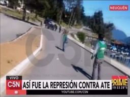 Así fue la represión a ATE en Neuquén Así fue la represión a ATE en Neuquén