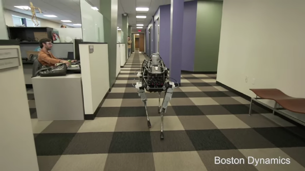 Mirá el perro robot de Google que puede moverse por cualquier superficie