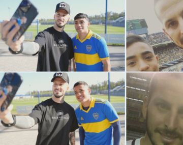 Boca recreó fotos de Langoni y Morales con Pipa Benedetto