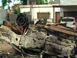 merlo: incendiaron el auto del presunto asesino del remisero merlo: incendiaron el auto del presunto asesino del remisero