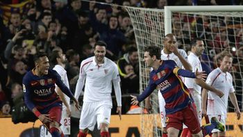 una pinturita: messi froto la lampara y barcelona derroto al sevilla una pinturita: messi froto la lampara y barcelona derroto al sevilla