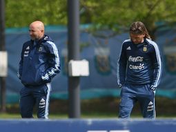 Jorge Sampaoli y Sebastián Beccacece