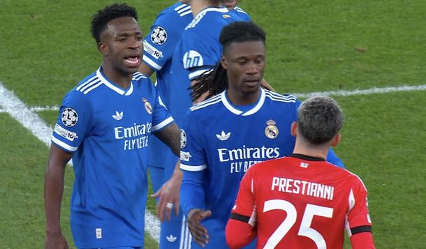 Escándalo en Champions League: tras su golazo, Vinicius Jr denunció a un jugador argentino por dichos racistas