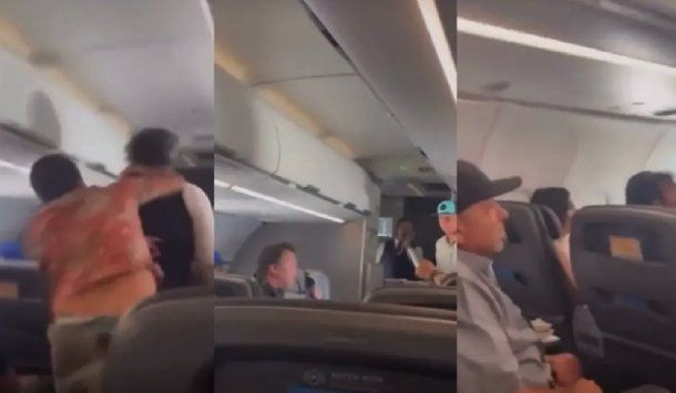 Video: agredió a un comandante de abordo en pleno vuelo de American Airlines