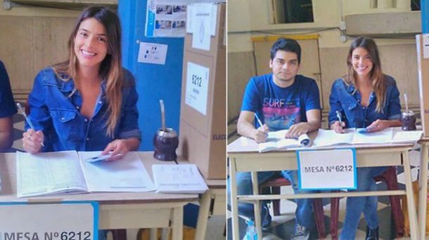 Calu Rivero, destacada presidenta de mesa en el histórico balotaje