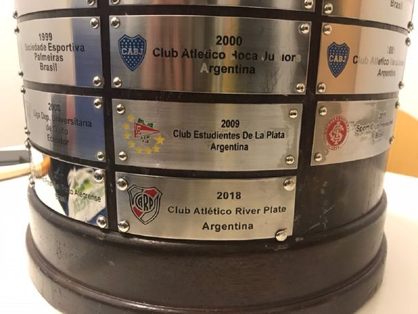 La placa con River campeón de la Copa Libertadores 2018