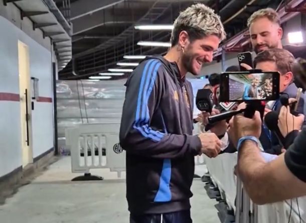 El look de Rodrigo De Paul que sorprendió a todos en el Monumental